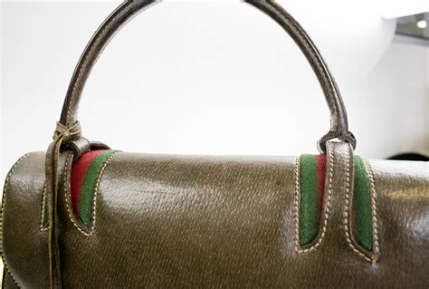 gucci brown suede bags|vintage Gucci brown leather handbag.